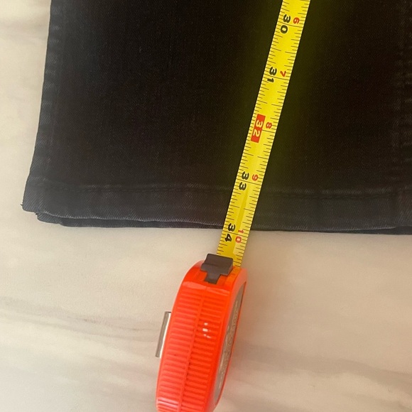 Indigo Rein Black High Rise Slim Jeans 15W31 L31 Raw Hem Stretch Tapered Women's - Picture 6 of 6